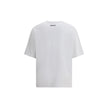 White Cotton T-ShirtDsquared2’s T-Shirt is a casual piece with a strong character, made from cotton and finished with a classic ribbed crew neck. The contrasting Obsessed2 print stands out on the front and the iconic signature on the back adds a graphic a