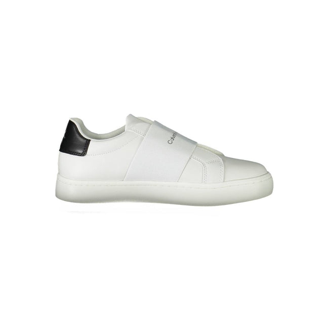 White Polyester Sneakersports shoe with elastic, print, contrasting details, logo, 50% recycled polyesterWhite Polyester Sneaker${tagsCalvin KleinAulae White Polyester Sneaker Calvin KleinAulae White Polyester Sneaker sports shoe with elastic, print, cont