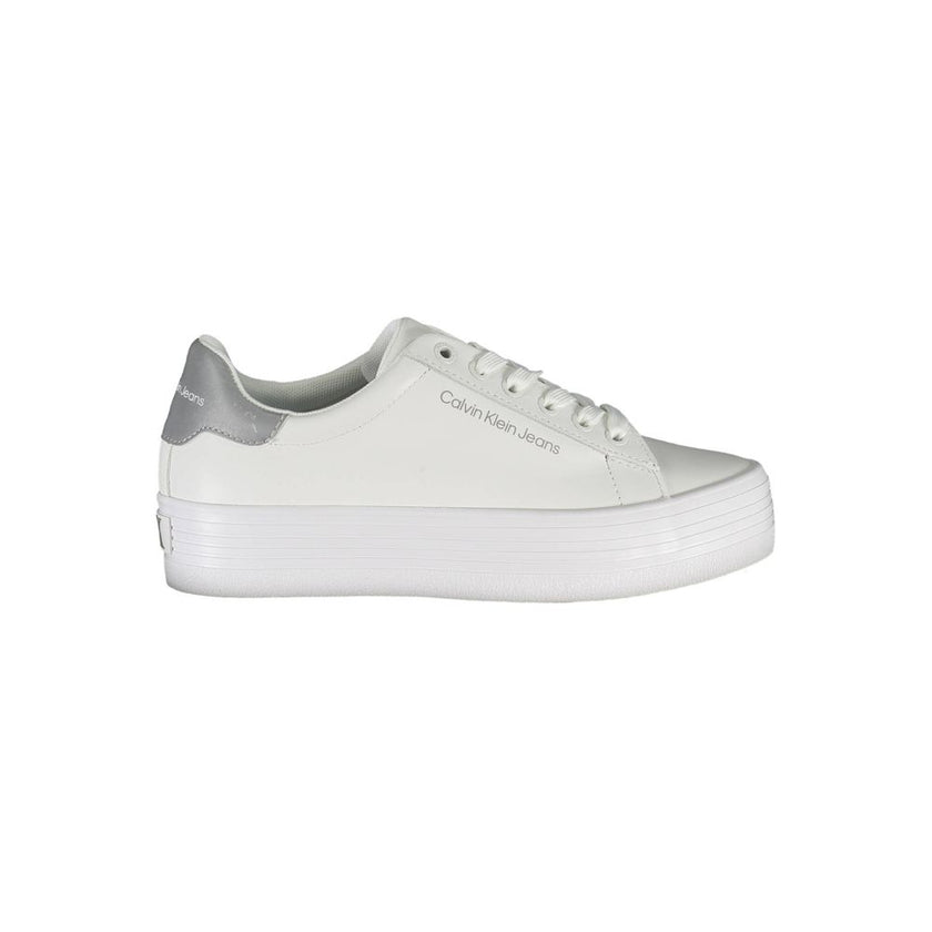 White Polyester Sneakersports shoe with laces, contrasting details, print, logo, 100% recycled polyesterWhite Polyester Sneaker${tagsCalvin KleinAulae White Polyester Sneaker Calvin KleinAulae White Polyester Sneaker sports shoe with laces, contrasting de