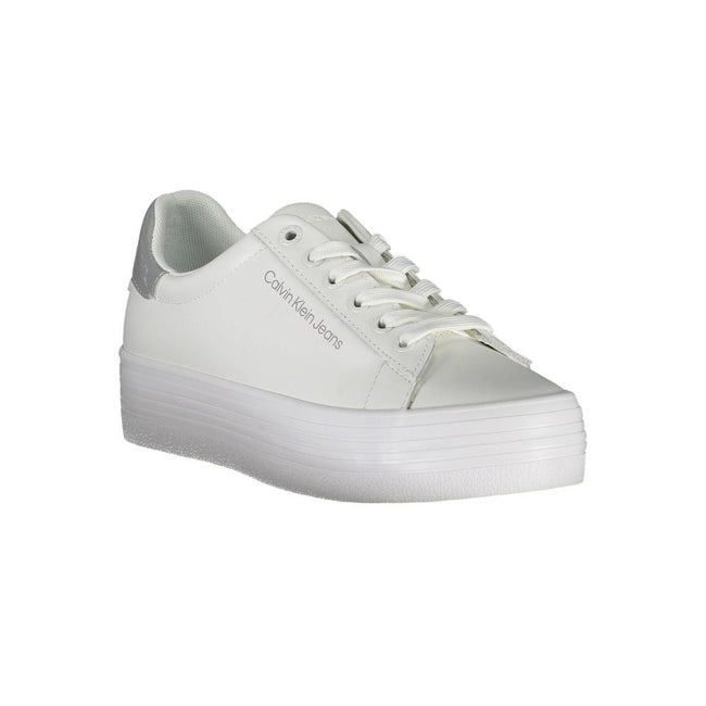 White Polyester Sneakersports shoe with laces, contrasting details, print, logo, 100% recycled polyesterWhite Polyester Sneaker${tagsCalvin KleinAulae White Polyester Sneaker Calvin KleinAulae White Polyester Sneaker sports shoe with laces, contrasting de