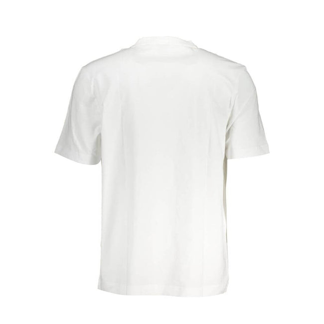 White Cotton T-ShirtSHORT SLEEVE T-SHIRT, RELAXED FIT, CREW NECK, APPLICATION, LOGO, ORGANIC COTTONWhite Cotton T-Shirt${tagsHugo BossAulae White Cotton T-Shirt Hugo BossAulae White Cotton T-Shirt SHORT SLEEVE T-SHIRT, RELAXED FIT, CREW NECK, APPLICATION,