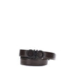 Black Calf Leather Bos Taurus Regular BeltFerragamo’s Gancini Reversible Belt celebrates the iconic Gancini, which here is transformed into the distinctive round-wire buckle with tone-on-tone varnishing. The smooth calfskin shaft adds a metropolitan note,