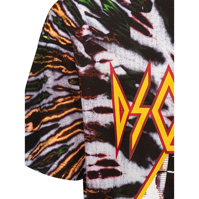 Multicolor Cotton T-ShirtDsquared2 Multicolor Print T-Shirt. Multicolor allover print with Punk Metal references, printed logo on front, crew neck, short sleeves, relaxed fit. Composition: 100% Cotton. Inner Sku: 24SET05Multicolor Cotton T-Shirt${tagsDsqu