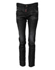 Black Washed Cotton Mid Waist Skinny JeansDSQUARED2 Gorgeous brand new, 100% Authentic DSQUARED2 denim jeans. Color: Black Model: Mid waist skinny jeans Material: 99% Cotton 1% Elastane Zipper closure Logo details Made in Italy Very exclusive and high cra