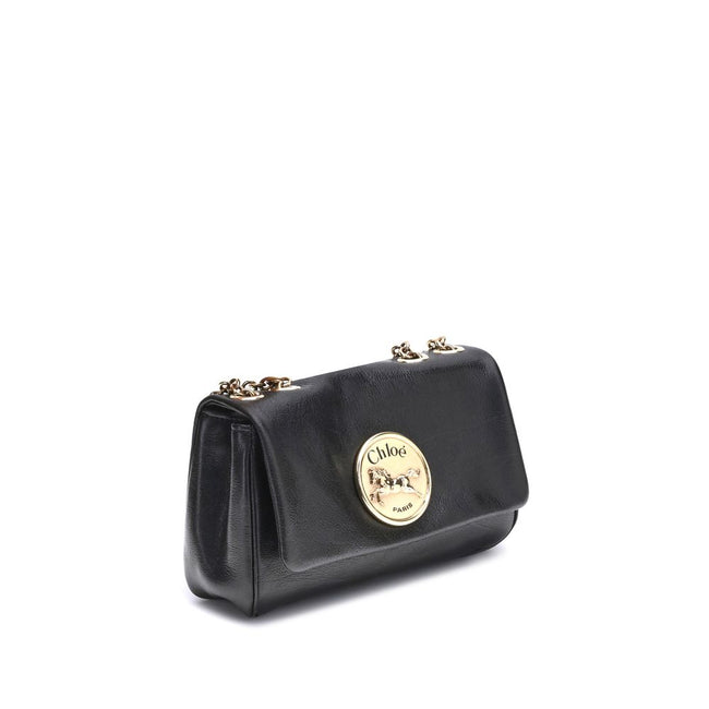 Black Calf Leather Bos Taurus Shoulder BagChloé’s Heritage Shoulder Bag is a refined and versatile accessory made of soft grained leather. Its aesthetic is embellished with a metallic logo detail on the front, underscoring its design identity. The metal c