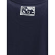 Blue Cotton T-ShirtCotton T-Shirt by Fendi features a distinctive design with attention to detail. The front is enhanced by a slit pocket embellished with a contrasting bandana print, which gives a graphic and contemporary touch. The garment is completed