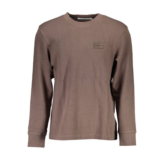 Brown Cotton Sweaterlong-sleeved, crew-neck, application, logo, 20% recycled cottonBrown Cotton Sweater${tagsCalvin KleinAulae Brown Cotton Sweater Calvin KleinAulae Brown Cotton Sweater long-sleeved, crew-neck, application, logo, 20% recycled cotton 1102