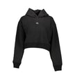 Black Cotton Women SweaterDiscover the epitome of urban sophistication with Calvin Klein’s sleek long-sleeved sweatshirt. This piece masterfully combines comfort with high-end fashion – featuring a cozy hood, striking contrasting details, and the iconic C