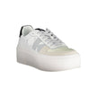 White Polyester Sneakersports shoe with laces, 5 cm platform, contrasting details, print, logoWhite Polyester Sneaker${tagsCalvin KleinAulae White Polyester Sneaker Calvin KleinAulae White Polyester Sneaker sports shoe with laces, 5 cm platform, contrasti