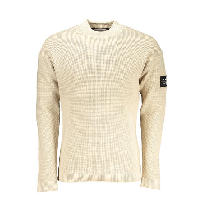 Beige Cotton SweaterLONG SLEEVED SWEATER, CREW NECK, APPLICATION, LOGO, 50% TRANSITIONAL COTTONBeige Cotton Sweater${tagsCalvin KleinAulae Beige Cotton Sweater Calvin KleinAulae Beige Cotton Sweater LONG SLEEVED SWEATER, CREW NECK, APPLICATION, LOGO, 50%