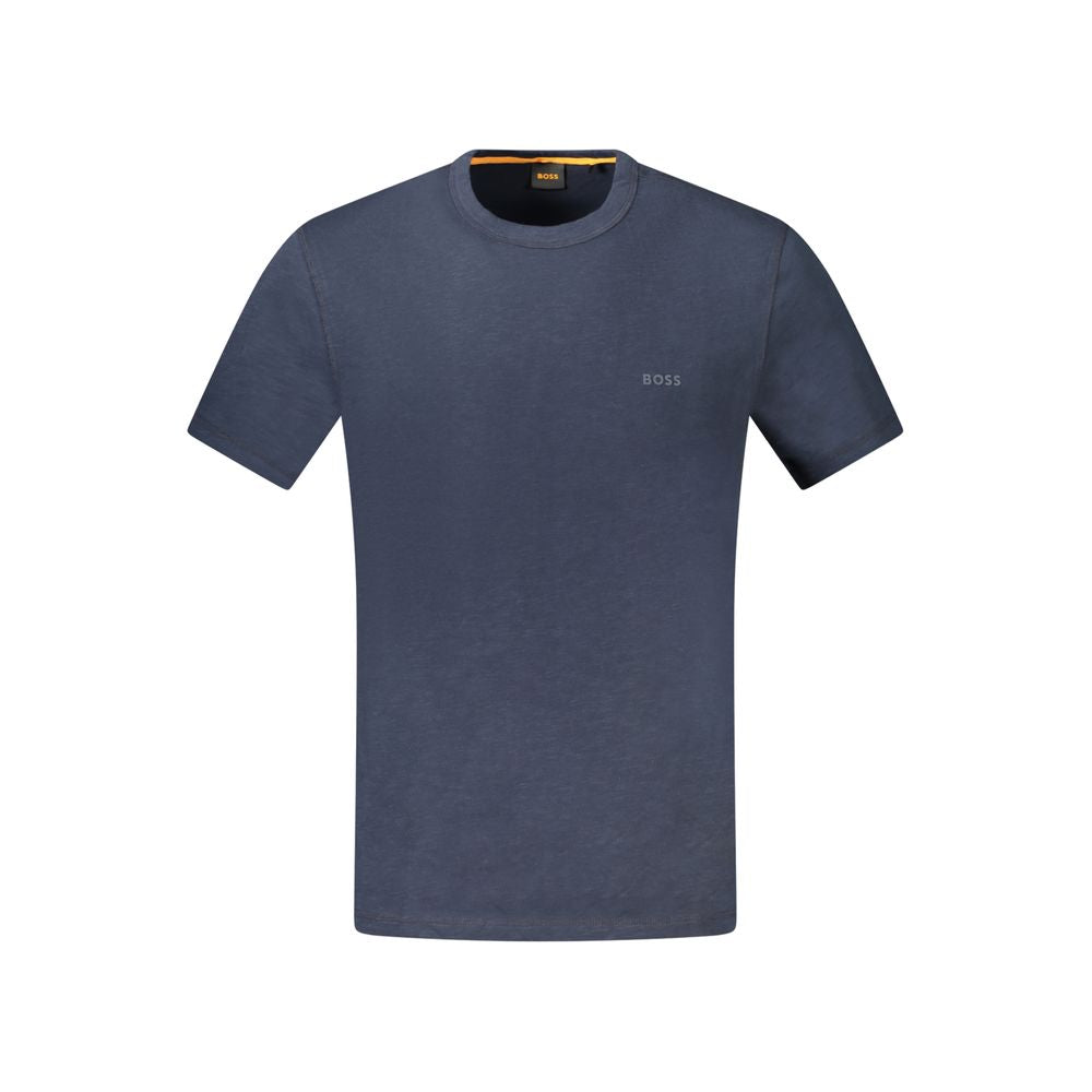 Blue Cotton T-ShirtSHORT SLEEVE T-SHIRT, CREW NECK, PRINT, LOGOBlue Cotton T-Shirt${tagsHugo BossAulae Blue Cotton T-Shirt Hugo BossAulae Blue Cotton T-Shirt SHORT SLEEVE T-SHIRT, CREW NECK, PRINT, LOGO 110296138070,11273,Blue,Clothing,Hugo Boss,L,Men,New