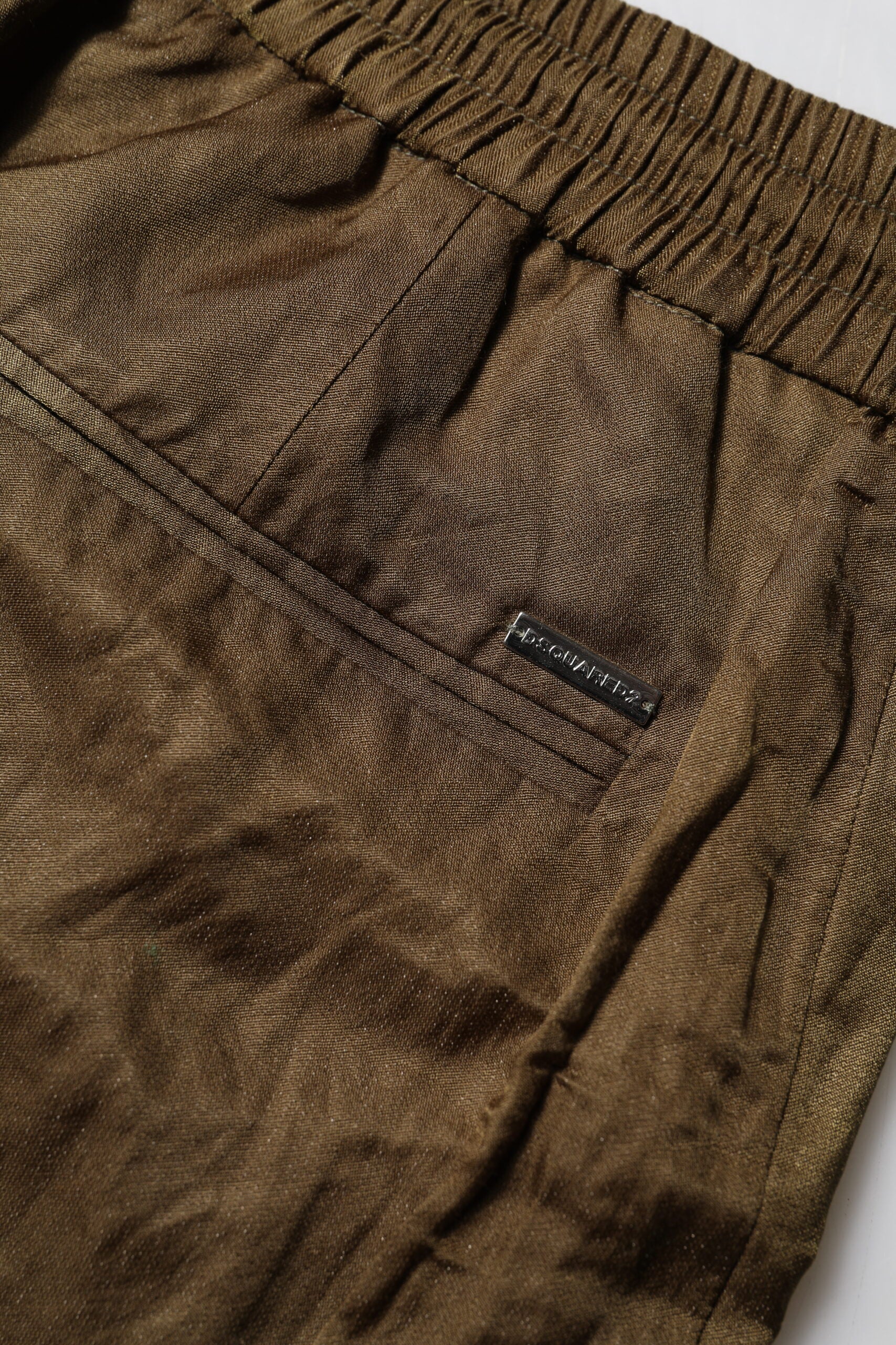 Brown Mid Waist Cotton Blend Sweatpants by DSQUARED2
