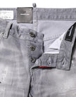 Gray Washed Mid Waist Tapered Denim JeansDSQUARED2 Gorgeous brand new, 100% Authentic DSQUARED2 denim jeans. Model: Mid Waist Jeans Color: Gray Washed Material: 98% Cotton 2% Elastane Button closure Logo detailsGray Washed Mid Waist Tapered Denim Jeans${t