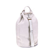 White Cotton Backet BagPrada’s Linen Bucket Bag features a lightweight design with a sporty character. It features a linen handle and an adjustable shoulder strap enhanced with leather details and the iconic tone-on-tone embroidered logo that gives the ac