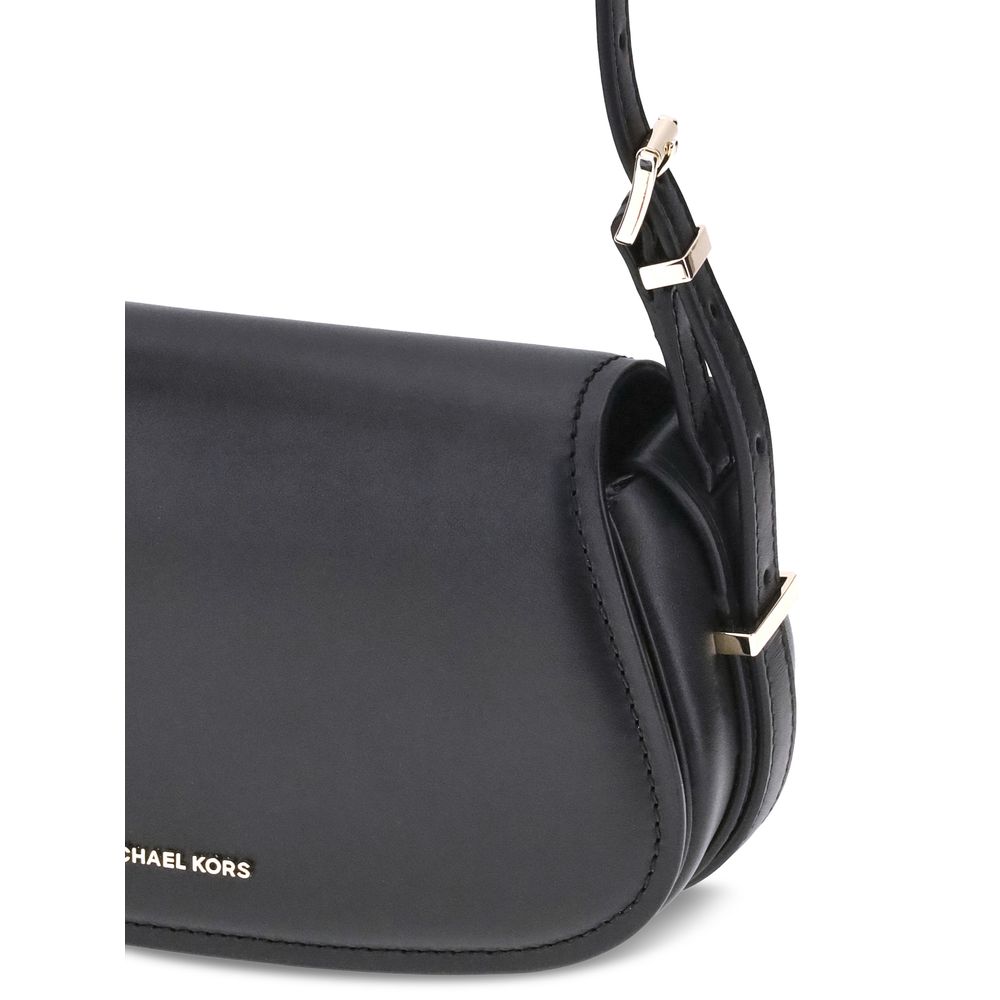 Black Calf Leather Bos Taurus WalletThe small Lydia Shoulder Bag by Michael Kors combines practicality and elegance. Featuring an adjustable shoulder strap and back welt pocket, it has a snap-button closure and the brand’s iconic signature metal applique