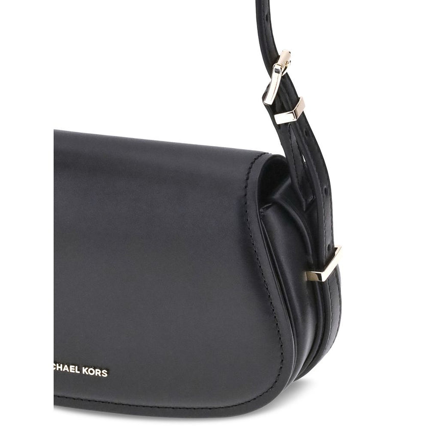 Black Calf Leather Bos Taurus WalletThe small Lydia Shoulder Bag by Michael Kors combines practicality and elegance. Featuring an adjustable shoulder strap and back welt pocket, it has a snap-button closure and the brand’s iconic signature metal applique