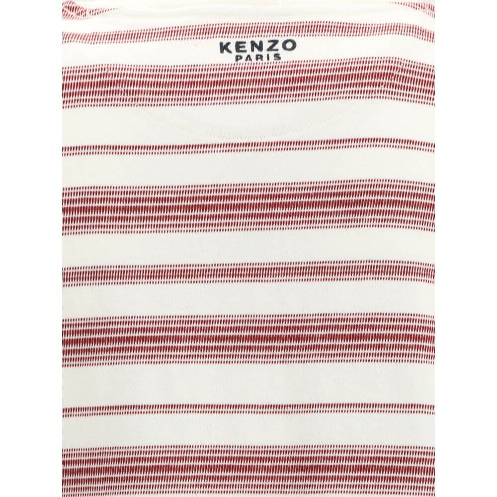 Multicolor Cotton SportswearCotton Long Sleeve Jersey by Kenzo features a ribbed crew neck and a vibrant striped pattern. The design is embellished with the iconic flower applied on the front, a distinctive detail that recalls the brand’s creative aesthet