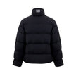 Black Polyamide Jackets & CoatBalenciaga Black Padded Puffy Jacket. Front fastening with zip and covered buttons, high collar, two side pockets closed with buttons, internal pocket with zip, elastic waist. On the back embroidered BB logo in white. Composi
