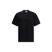 Black Cotton T-ShirtFerragamo’s cotton T-Shirt stands out for its minimal elegance and refined details. Made of soft cotton, it features a ribbed crew neck and the brand’s iconic tone-on-tone signature on the front for a discreet and sophisticated effect.