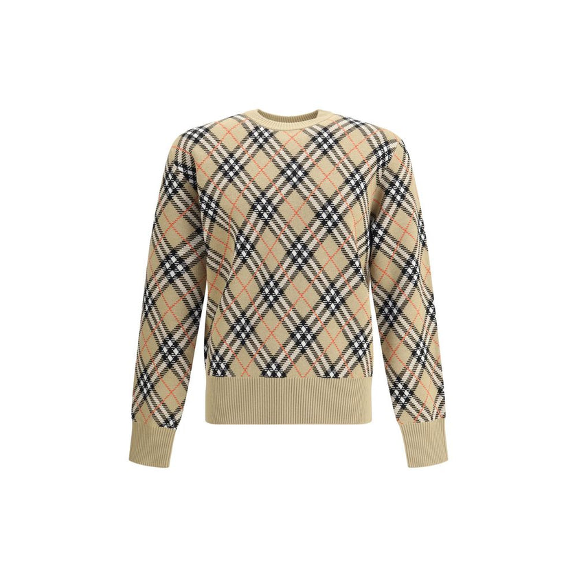 Multicolor Wool SweatshirtBurberry’s Archive Check wool Sweater is a timeless classic revisited with the house’s iconic pattern. Made from soft wool, it features a ribbed crew neck, ribbed cuffs and hem for a comfortable fit and timeless style. Season: AW