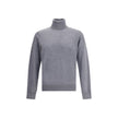 Gray Fleece Wool TurtleneckVirgin wool turtleneck Sweater by Dsquared2 features a soft high collar that can be turned up as desired. Ribbed cuffs and hem ensure a snug and comfortable fit. The front is embellished with the iconic tone-on-tone embroidered