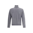 Gray Fleece Wool TurtleneckVirgin wool turtleneck Sweater by Dsquared2 features a soft high collar that can be turned up as desired. Ribbed cuffs and hem ensure a snug and comfortable fit. The front is embellished with the iconic tone-on-tone embroidered
