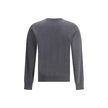Gray Fleece Wool SweatshirtVirgin wool Sweater by Dsquared2 features a ribbed crew neck for optimal comfort. It features the iconic D2 logo embroidered on the front, adding a distinctive detail. Ribbed cuffs and hem complete the garment for a snug and nea