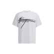 White Cotton T-ShirtFerragamo’s cotton T-Shirt is an essential piece with a clean, refined design. Featuring a ribbed crew neck, it features the brand’s iconic signature printed in contrast on the front for an understated yet distinctive look. Season: AW2
