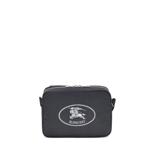 Black Polyester Shoulder BagBurberry’s Orkney Shoulder Bag is a stylish and functional accessory perfect for sophisticated everyday use.It features an adjustable ribbon shoulder strap that allows the length to be adjusted for personalized wear, a top clos