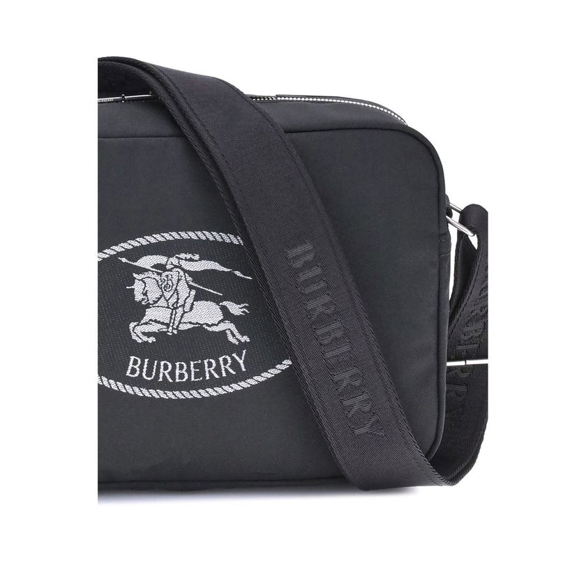 Black Polyester Shoulder BagBurberry’s Orkney Shoulder Bag is a stylish and functional accessory perfect for sophisticated everyday use.It features an adjustable ribbon shoulder strap that allows the length to be adjusted for personalized wear, a top clos