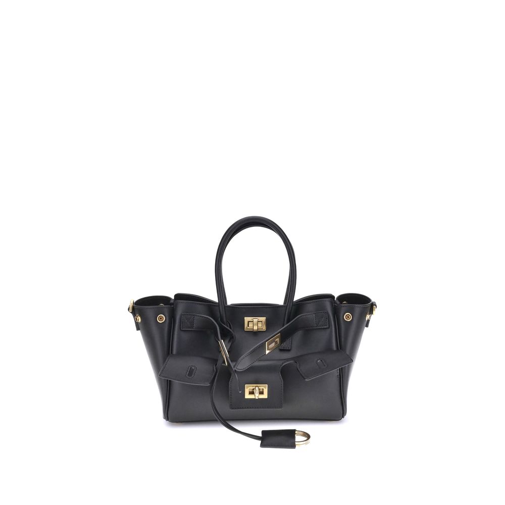 Black Calf Leather Bos Taurus Shoulder BagBalenciaga’s Bel Air mini Handbag is a versatile and iconic accessory. Carried on the shoulder, over the shoulder or by hand, it features two handles and an adjustable, removable shoulder strap. The embossed Balen