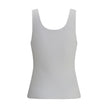 White Cotton TopChloé’s ribbed jersey Top is a versatile and feminine garment. Made of soft ribbed jersey, it offers a comfortable fit that flatters the silhouette. The classic round neckline makes it a passe-partout for a variety of occasions, while a de