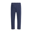 Blue Polyester Casual PantsPrada’s Jersey Pants combine comfort and style with an elasticized waistband and belt loops at the waist. They feature two side welt pockets and two on the back, enhanced by the triangular patch and iconic logo sewn on the back.