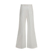 White Cotton Flared PantsChloé’s cotton Pants are a versatile piece with a casual style, perfect for any occasion. They feature a classic five-pocket flare pattern that combines functionality with an iconic, on-trend silhouette. The zip-and-button front c
