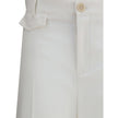 White Cotton Flared PantsChloé’s cotton Pants are a versatile piece with a casual style, perfect for any occasion. They feature a classic five-pocket flare pattern that combines functionality with an iconic, on-trend silhouette. The zip-and-button front c