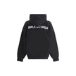 Black Cotton SweatshirtBalenciaga’s monogram hoodie made from soft cotton, this sweatshirt combines comfort with distinctive style. The design is complemented by a patch kangaroo pocket on the front, ribbed cuffs and hem for a structured fit. The iconic c