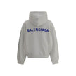 Gray Cotton SweatshirtCotton Hoodie by Balenciaga features a vintage worn-in design. Featuring a double-slider front zipper, it has two patch welt pockets on the front for a practical and functional style. Ribbed cuffs and hem ensure a comfortable, struct