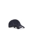 Black Cotton Cap (Baseball Hat)Balenciaga’s Blackletter Script Baseball Hat combines bold style with functional details. Featuring embroidered ventilation eyelets on the top, it has a cut-out visor on both sides and an adjustable pull tab with hook-and-lo