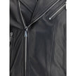 Black Calf Leather Bos Taurus Biker JacketDsquared2’s Kiodo leather Jacket features a lapel collar and a double-breasted, double-slider zipper closure. The functional design includes two zippered pockets, a heart point pocket also zippered, and zippered s