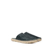 Green Leather EspadrillesBottega Veneta Dark Green Intreccio Lagoon Espadrilles. Pointed toe, open back, light dark green upper with iconic intrecciato motif, woven rope sole, rubber details on the outside. Composition: 100% Leather Internal SKU: 25MG28 B