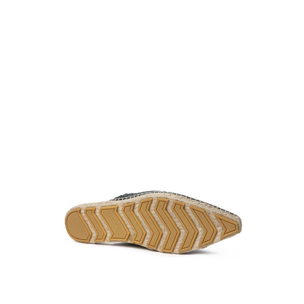 Espadrilles en cuir vert