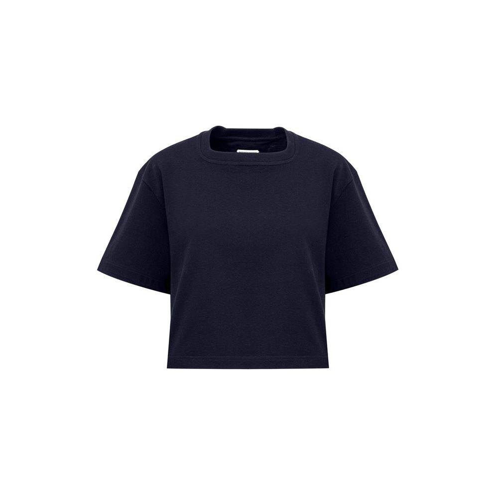 Blue Cotton T-ShirtBottega Veneta Basic Blue T-Shirt. In double Japanese cotton jersey, blue, short sleeves, straight bottom, regular fit. Composition: 100% Cotton SKU Brand: 649060VF1U0193 4140 SKU Internal: 25MAR121Blue Cotton T-Shirt${tagsBottega Venet