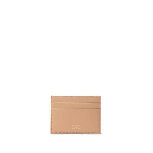 Beige Leather CardholderBalenciaga Dark Beige Leather Card Holder. Contrasting gold logo on the front, brushed leather with four compartments Composition: 100% Leather Internal SKU: 25MG109 Brand SKU: 7432162AAFT9607Beige Leather Cardholder${tagsBalenciag