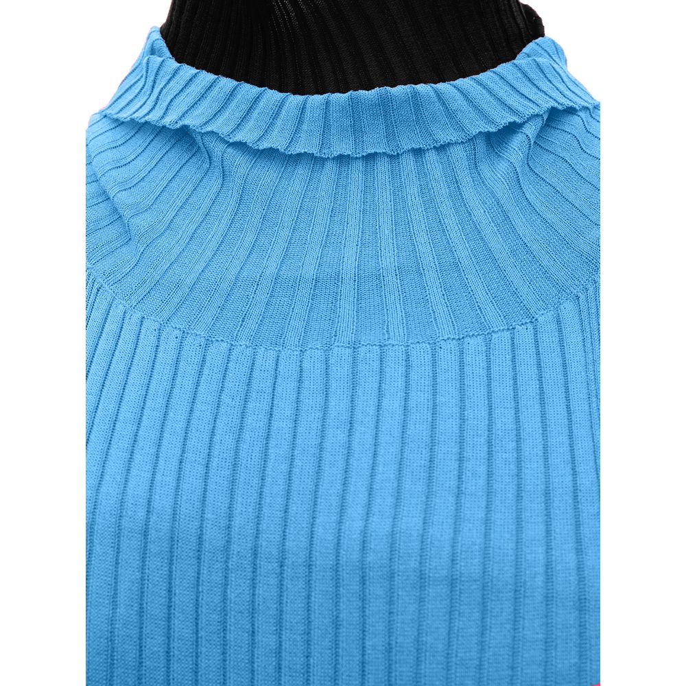 Robe décontractée en coton bleu