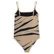Beige Polyamide One-Piece SwimsuitBottega Veneta Animal Print One-Piece Swimsuit. In beige/navy blue nylon, with adjustable straps, classic line. Internally lined. Composition: 100% Polyamide Internal SKU: 25MAR103 Brand SKU: 756475V37LO9601Beige Polyamid