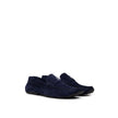 Blue Leather MoccassinBally Blue Suede Loafers with Logo. In blue suede, rounded toe, insole with logo, applied metal logo. Segmented rubber outsole. Size 8.5EU – 43IT Composition: 100% Leather Internal SKU: 25MG33Blue Leather Moccassin${tagsBallyAulae Bl