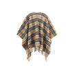 Multicolor Wool CoatThe Burberry Wool Cashmere Cape is crafted from lightweight fabrics woven with the iconic Burberry Check in a historic Scottish weaving mill with over 200 years of experience. The fabric is washed with local spring water and double-was