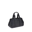 Black Calf Leather Bos Taurus Shoulder BagThe Small Romee Handbag by Michael Kors is a compact and refined accessory made of grained leather with an elegant and durable texture. It is embellished with a pendant bearing the iconic MK initials, the brand’s