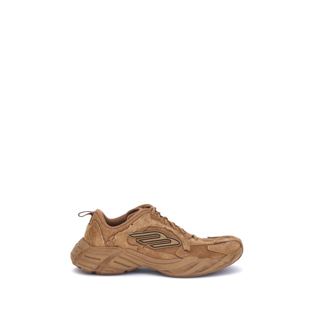 Brown Polyester Athletic SneakersBalenciaga’s Monday Sneakers combine a sporty, contemporary style with refined details. Featuring exposed stitching, they feature the embossed size on the back of the heel and the 3B Sports Icon rubber motif on both sides,