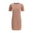 Multicolor Cotton Casual DressFendi’s midi Dress is a celebration of elegance and femininity with a distinctive twist. Featuring a fitted silhouette, it features a crew neck and short sleeves for an essential and refined look. Made from a blend of cotton